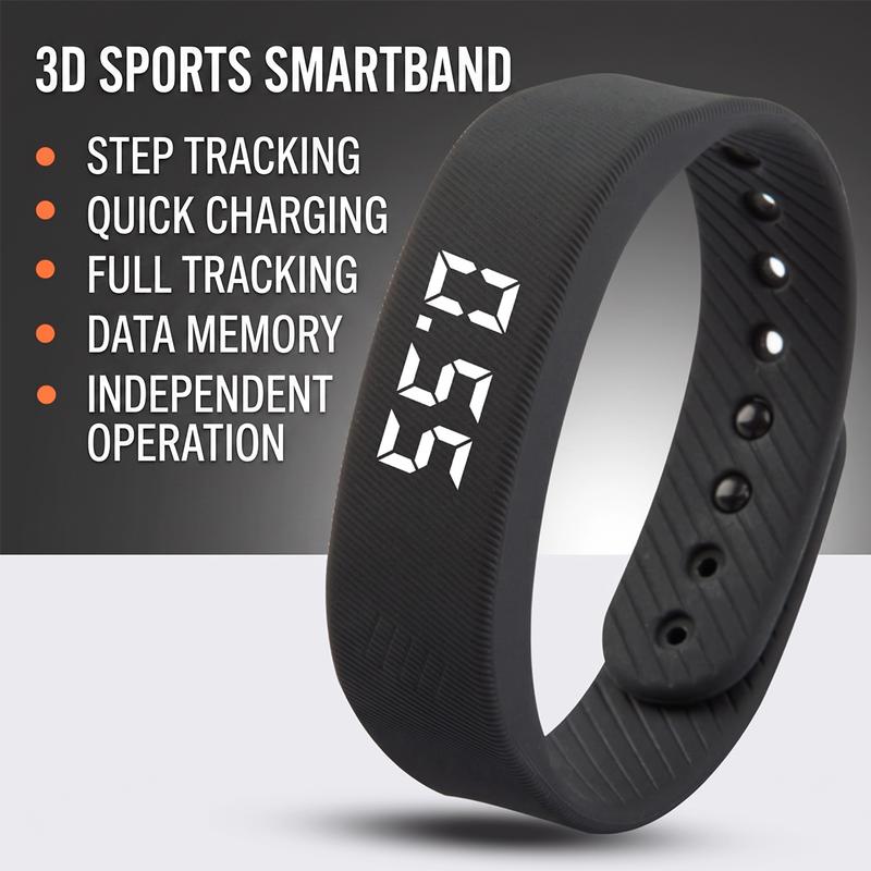 Mazrora™ MoveBand – Minimalist Activity Tracker