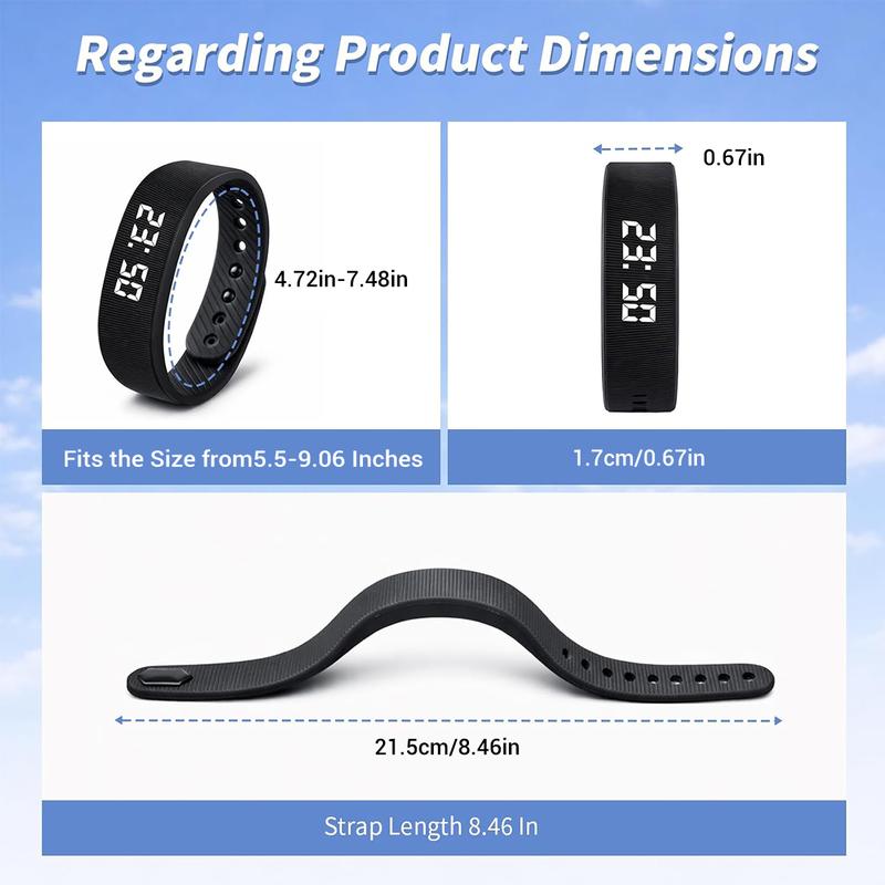 Mazrora™ MoveBand – Minimalist Activity Tracker